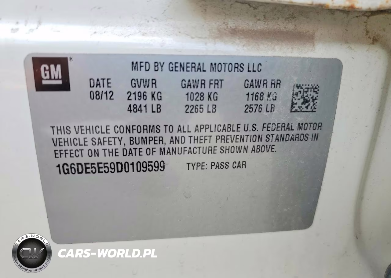 2013 Cadillac Cts Luxury Collection VIN:1G6DE5E59D0109599 - 12