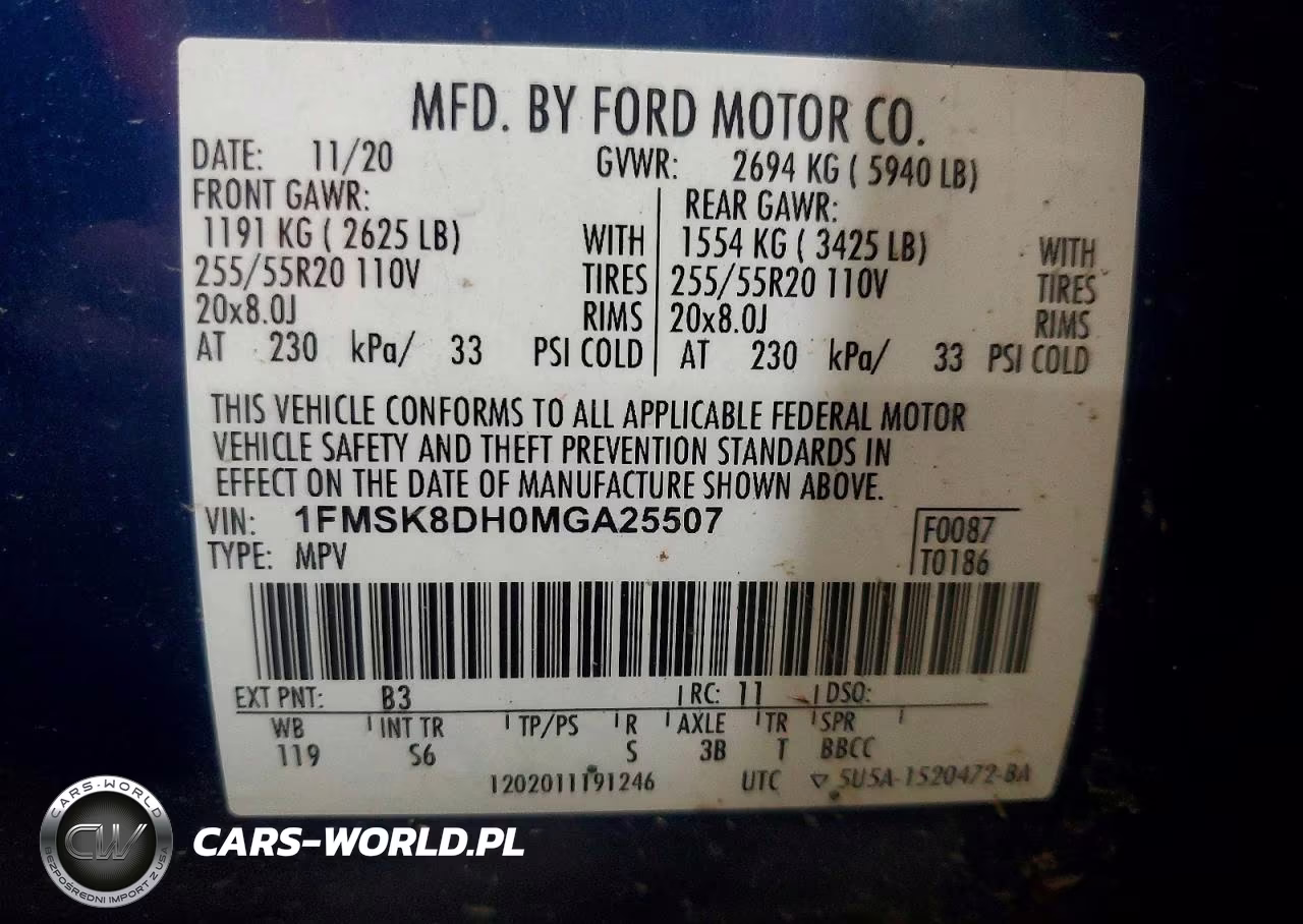 2021 Ford Explorer Xlt VIN:1FMSK8DH0MGA25507 - 13