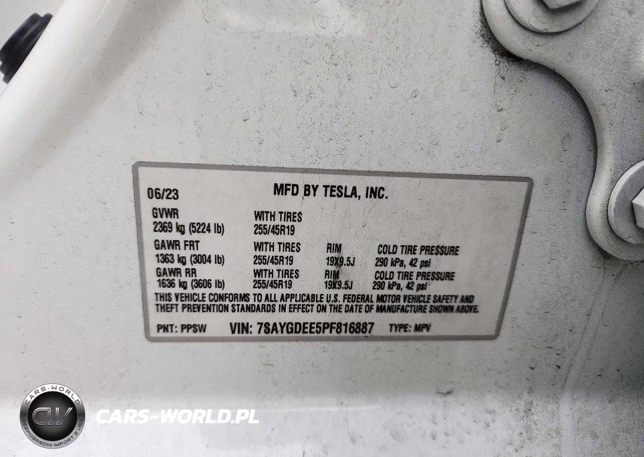 2023 Tesla Model Y VIN:7SAYGDEE5PF816887 - 14