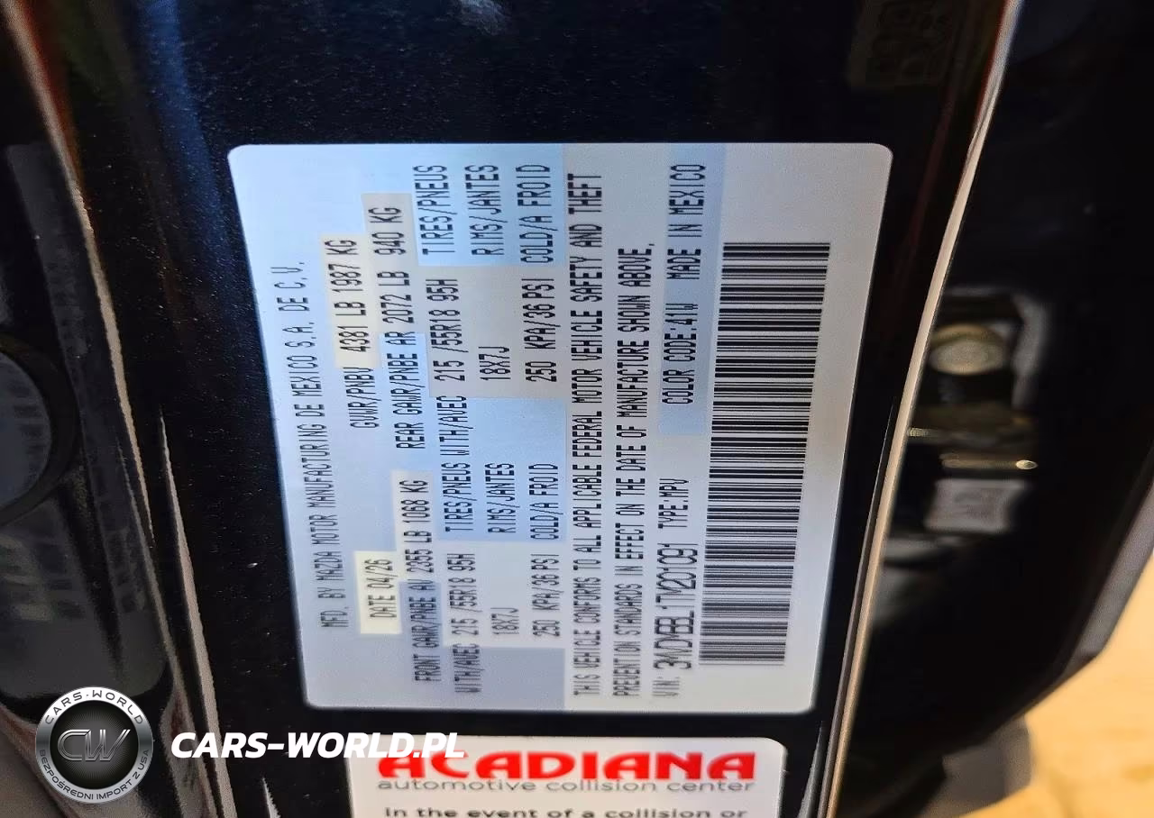 2026 Mazda Cx-30 Select Sport VIN:3MVDMBBL1TM201091 - 13