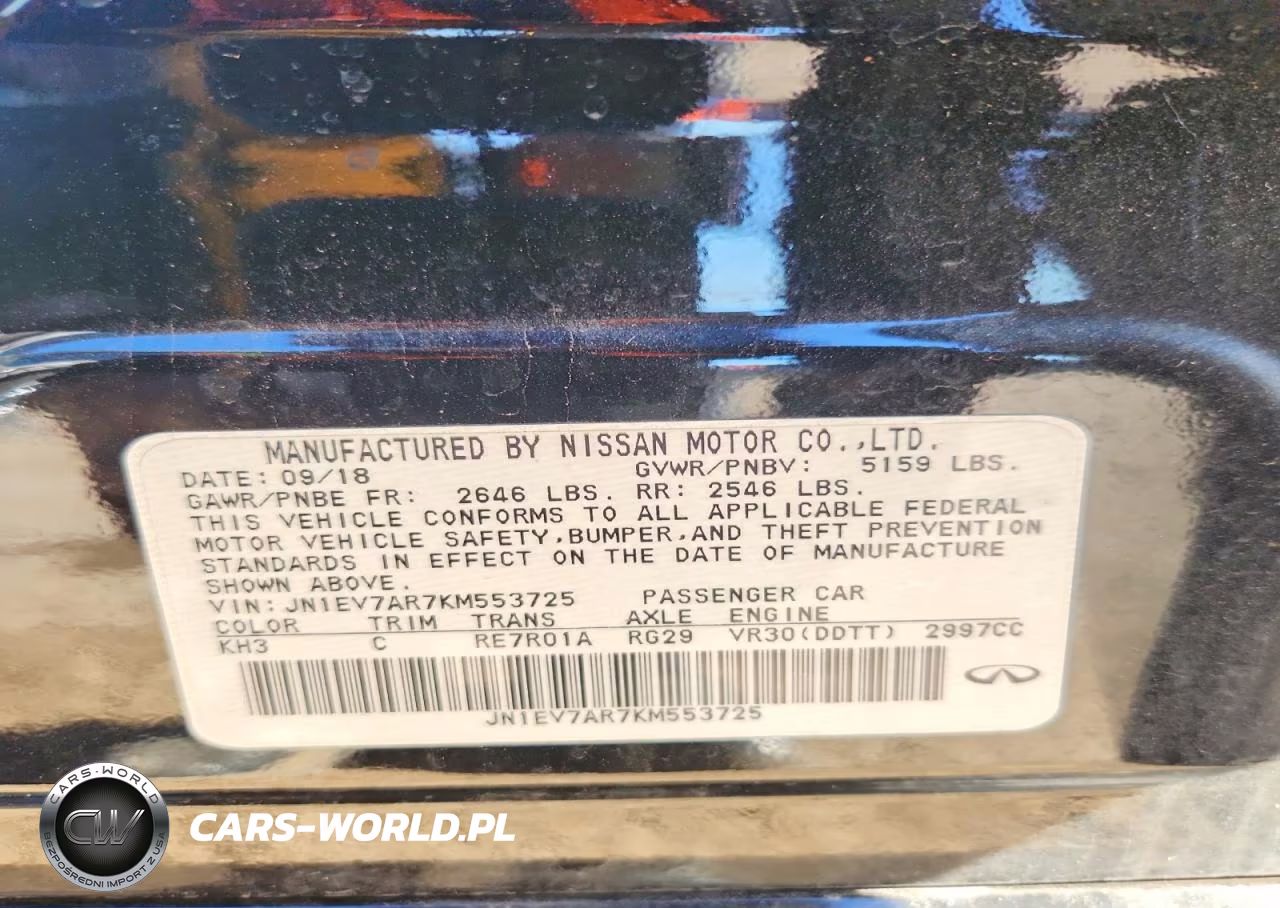 2019 Infiniti Q50 3.0T Luxe VIN:JN1EV7AR7KM553725 - 12