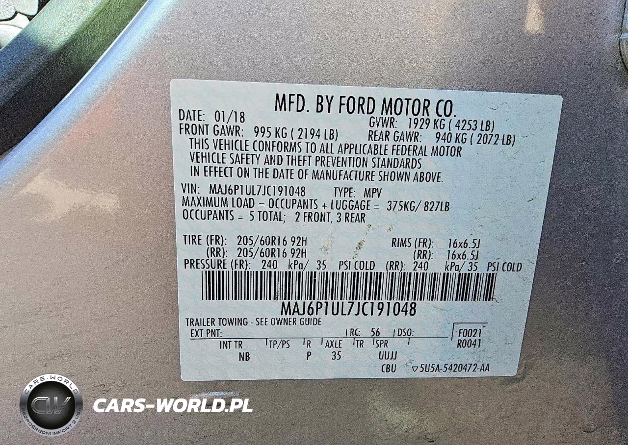 2018 Ford Ecosport Se VIN:MAJ6P1UL7JC191048 - 13