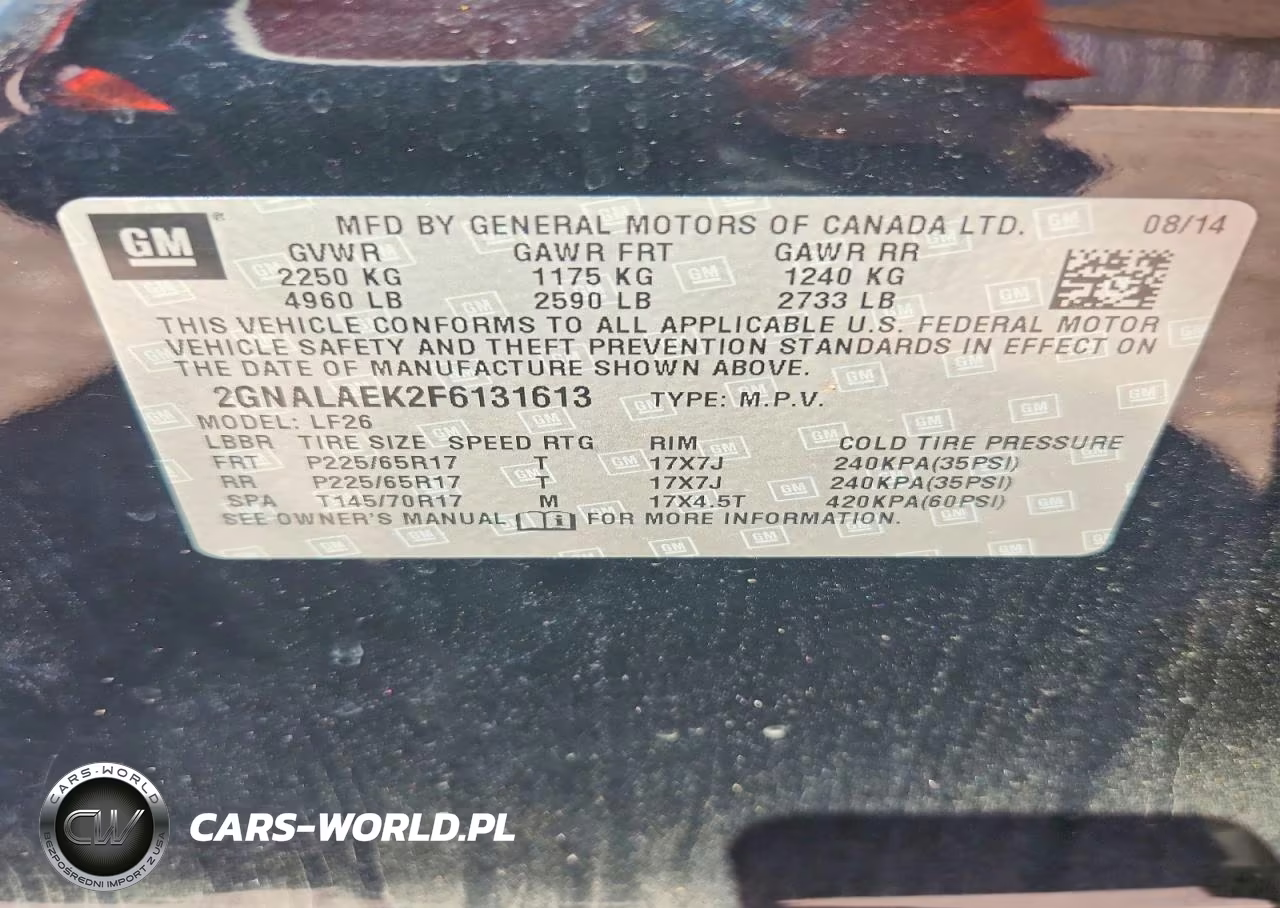 2015 Chevrolet Equinox Ls VIN:2GNALAEK2F6131613 - 13