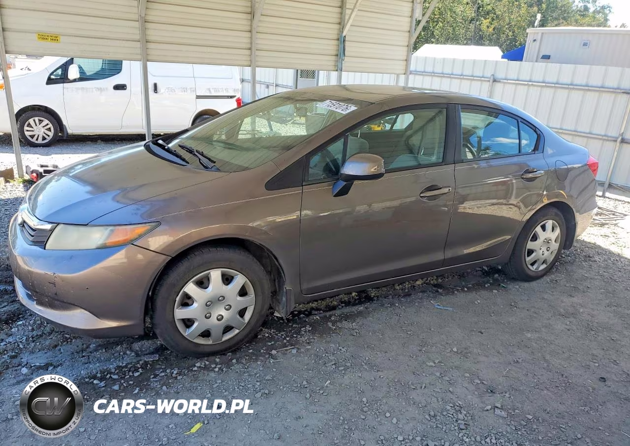 2012 Honda Civic Lx VIN:19XFB2F51CE107718 - 1