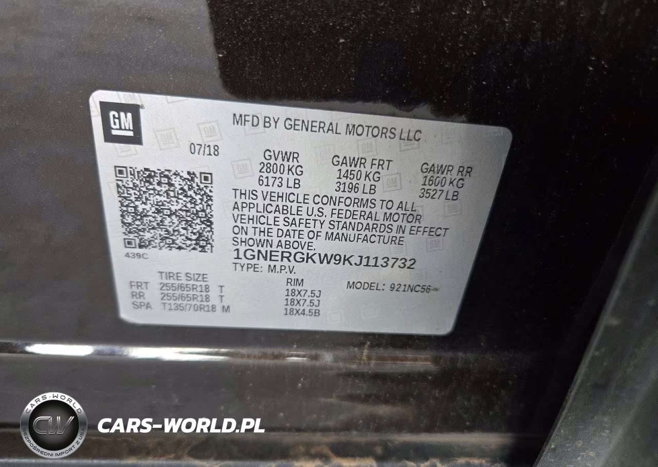 2019 Chevrolet Traverse Lt VIN:1GNERGKW9KJ113732 - 13