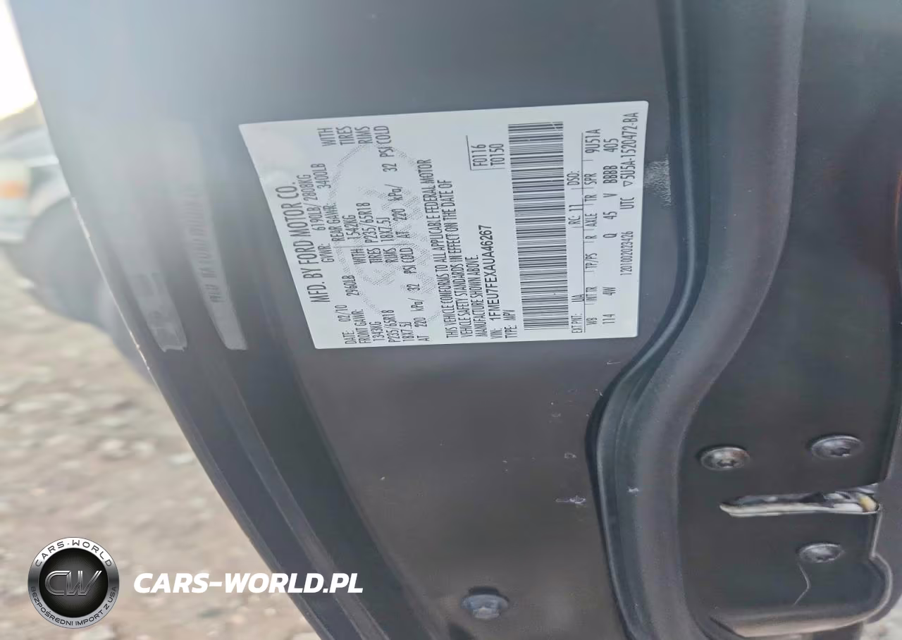 2010 Ford Explorer Limited VIN:1FMEU7FEXAUA46267 - 13