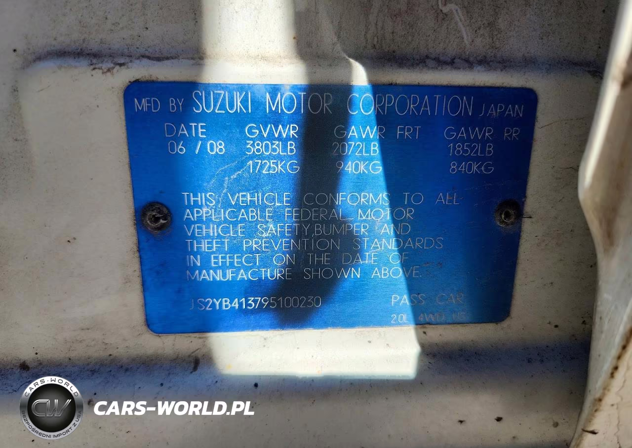 2009 Suzuki Sx4 Technology VIN:JS2YB413795100230 - 13