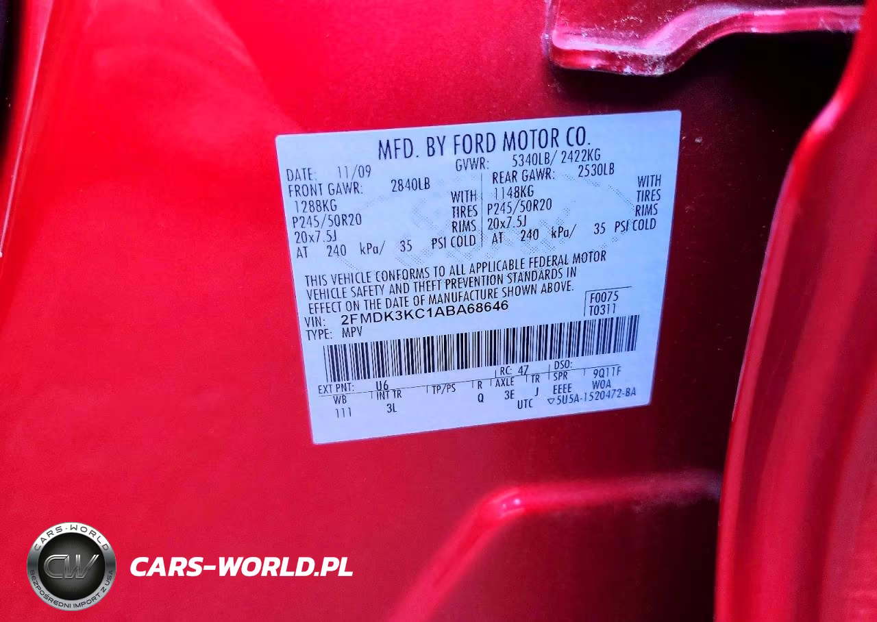 2010 Ford Edge Limited VIN:2FMDK3KC1ABA68646 - 13