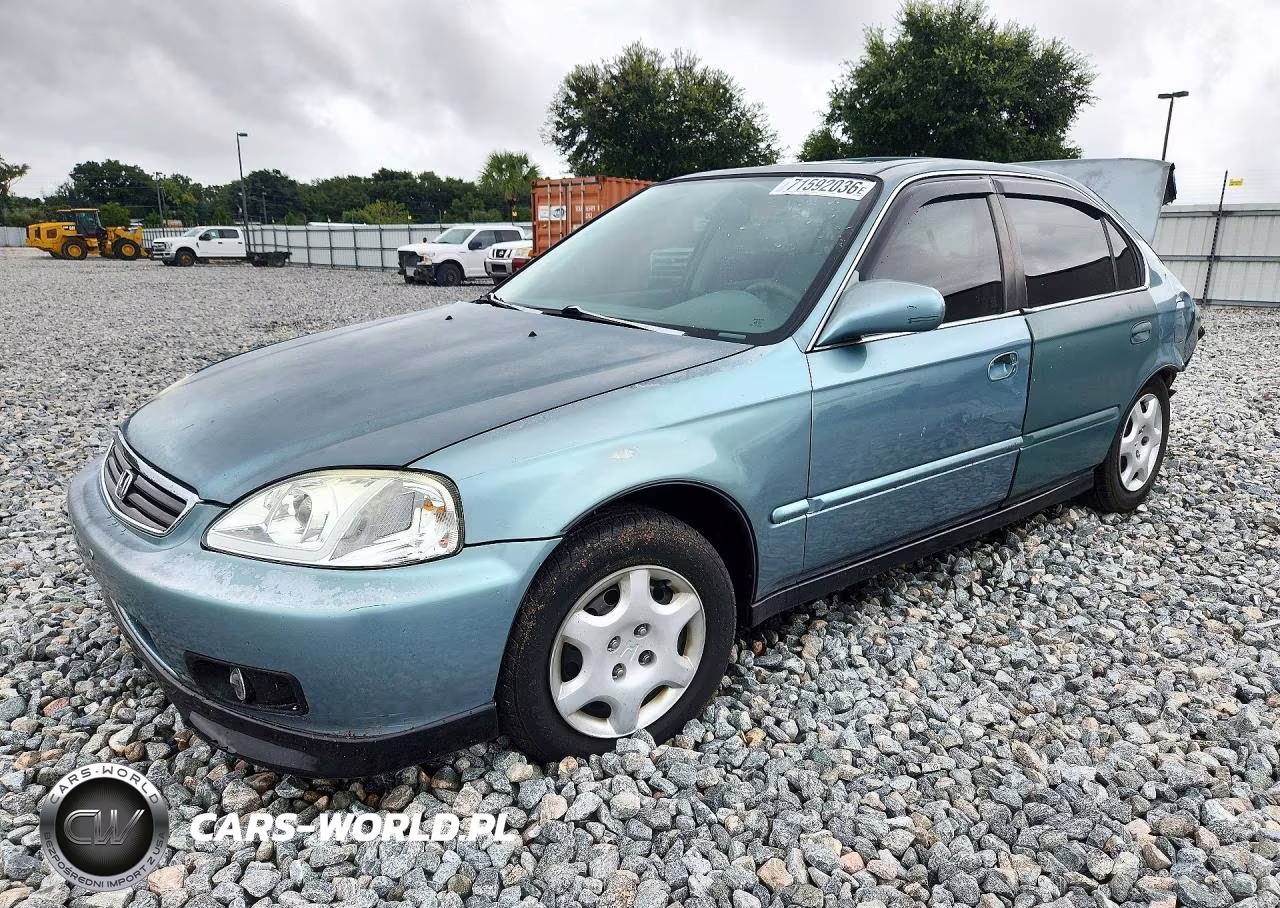 2000 Honda Civic Ex VIN:1HGEJ8646YL047167 - 1