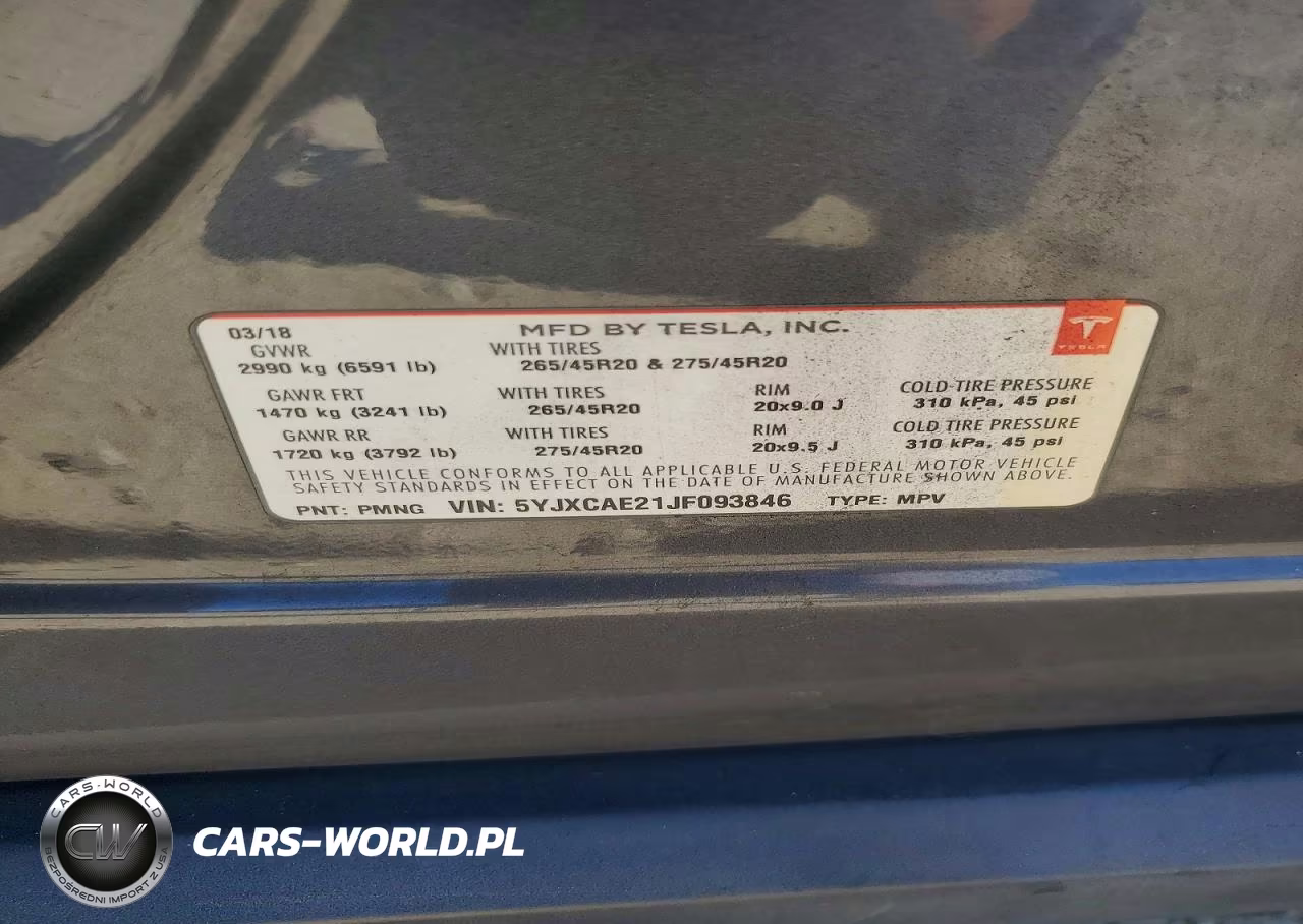 2018 Tesla Model X VIN:5YJXCAE21JF093846 - 13