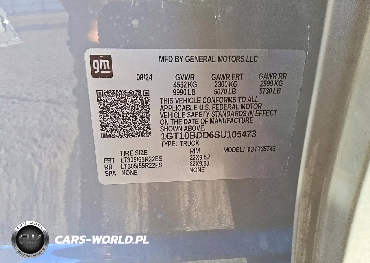 2025 GMC Hummer Pickup 2X VIN:1GT10BDD6SU105473 - 12