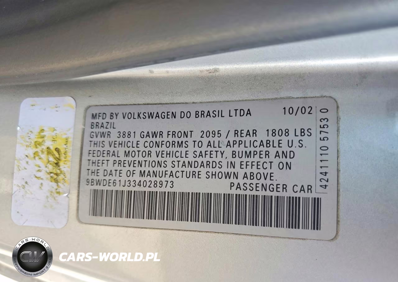 2003 Volkswagen Gti VIN:9BWDE61J334028973 - 12