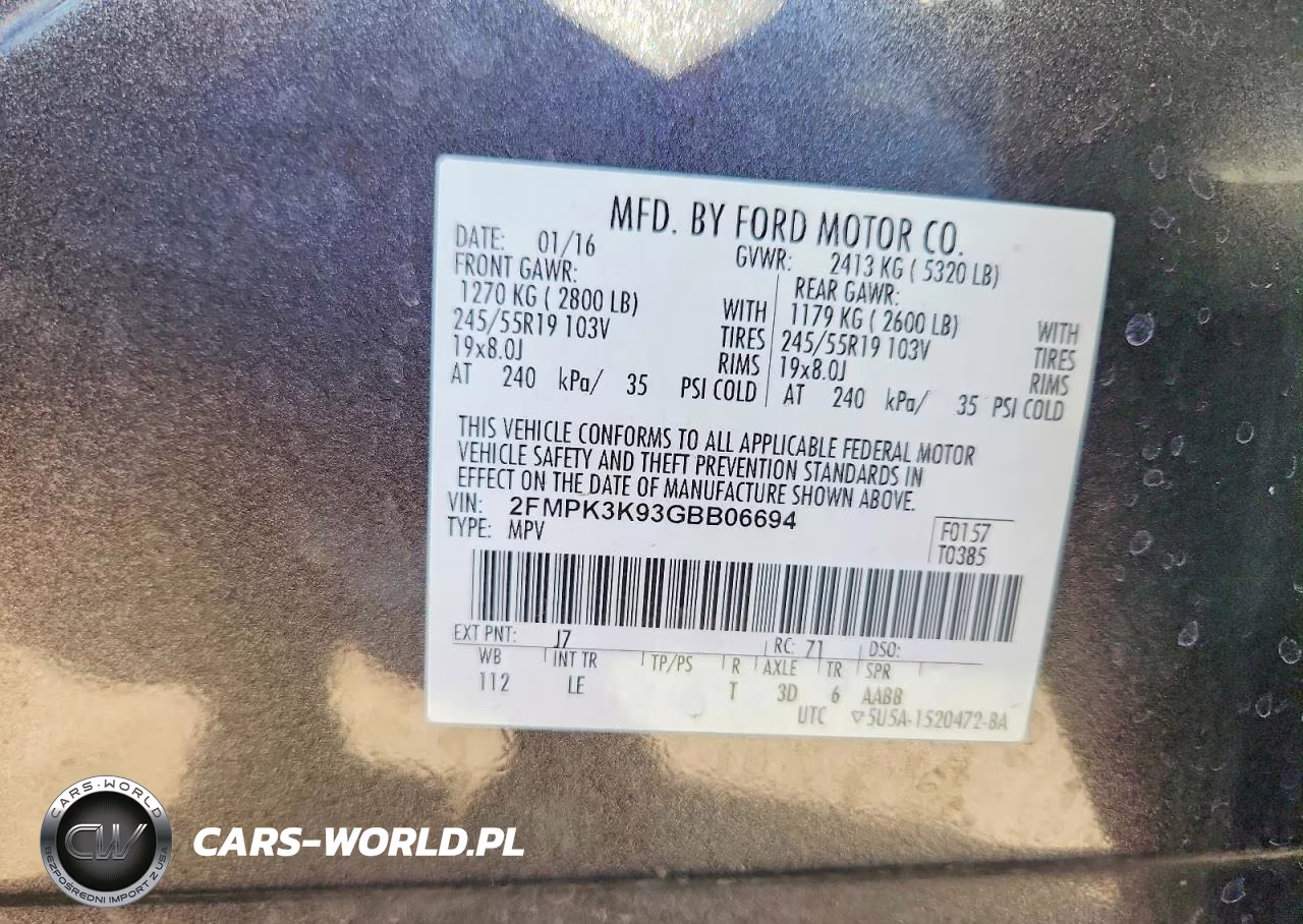 2016 Ford Edge Titanium VIN:2FMPK3K93GBB06694 - 13