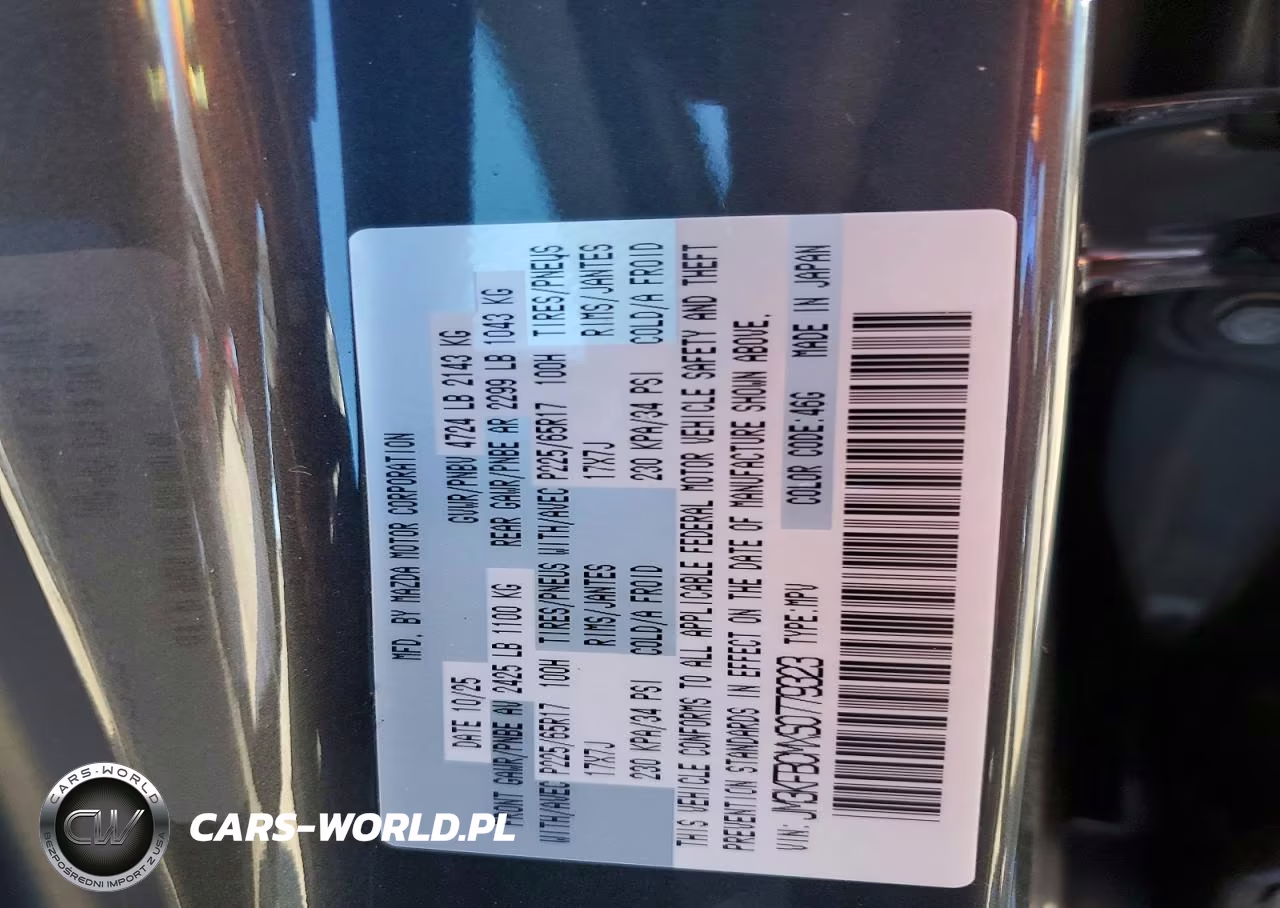 2025 Mazda Cx-5 Preferred VIN:JM3KFBCMXS0779323 - 13
