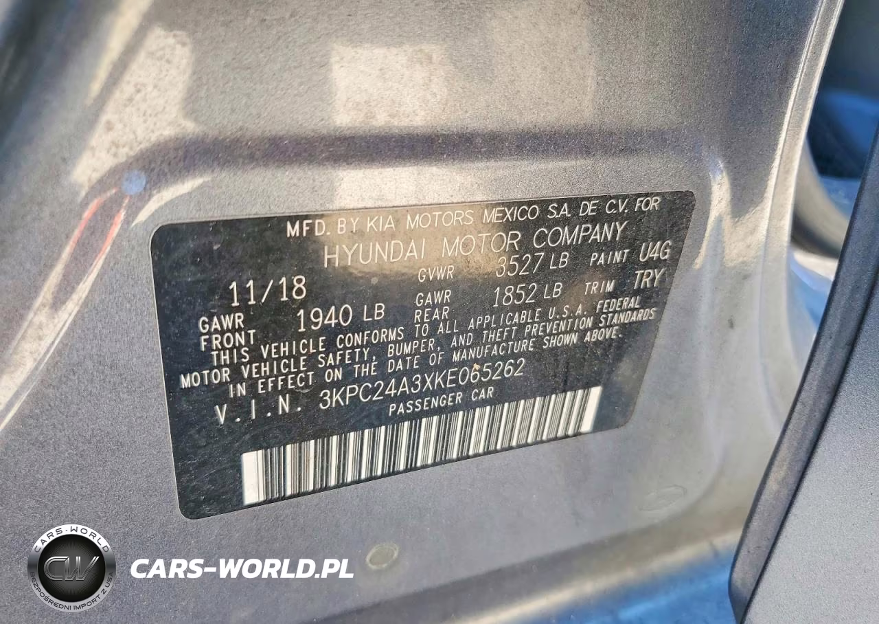 2019 Hyundai Accent Se VIN:3KPC24A3XKE065262 - 12
