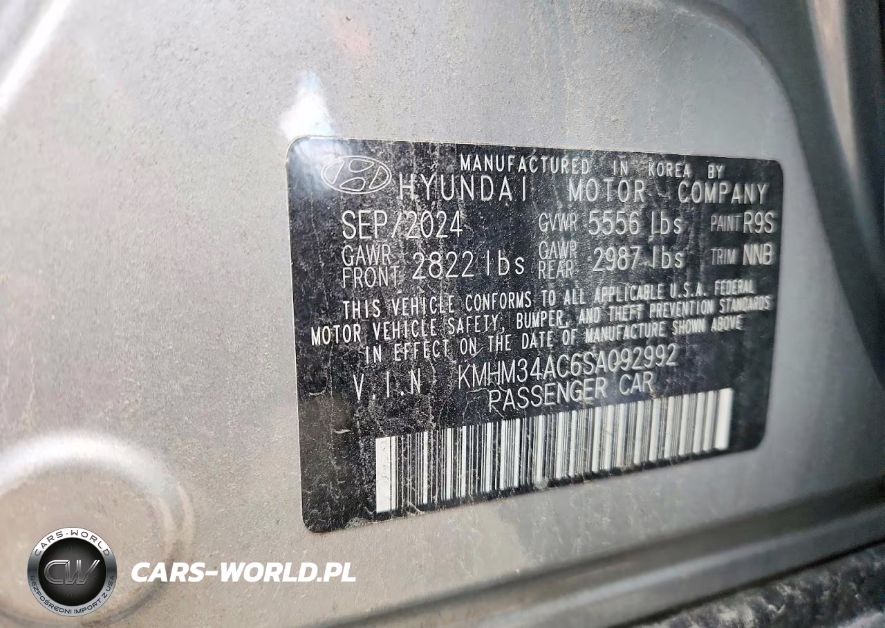 2025 Hyundai Ioniq 6 Sel VIN:KMHM34AC6SA092992 - 12