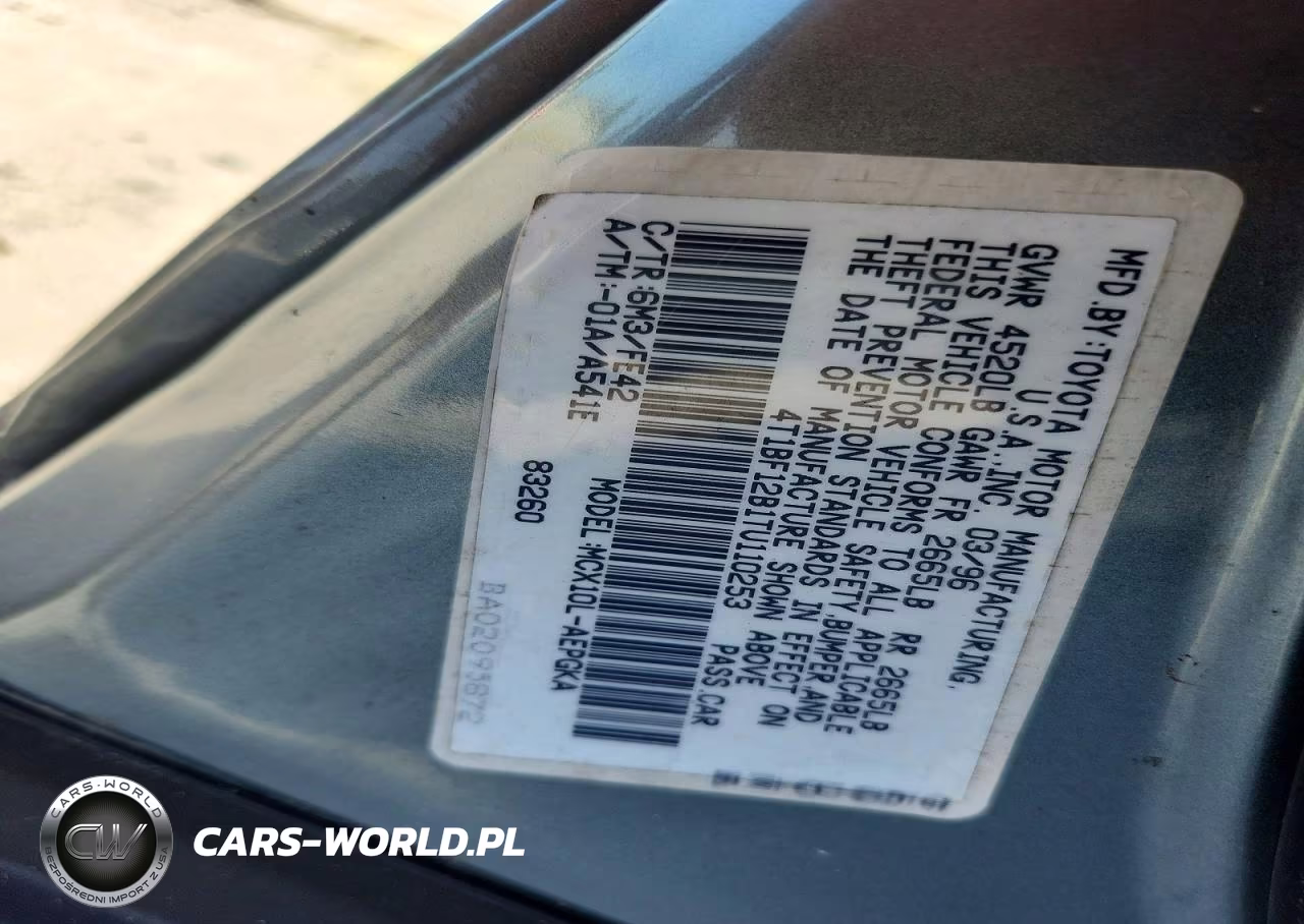 TOYOTA AVALON XL VIN:4T1BF12B1TU110253 - 12