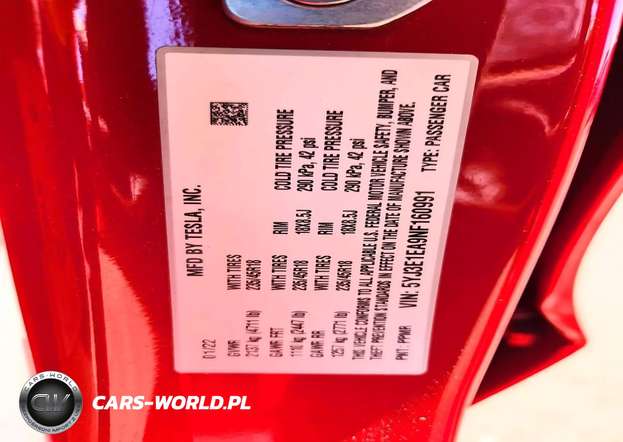 2022 Tesla Model 3 VIN:5YJ3E1EA9NF160991 - 13