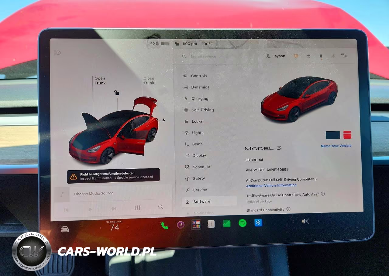 2022 Tesla Model 3 VIN:5YJ3E1EA9NF160991 - 9
