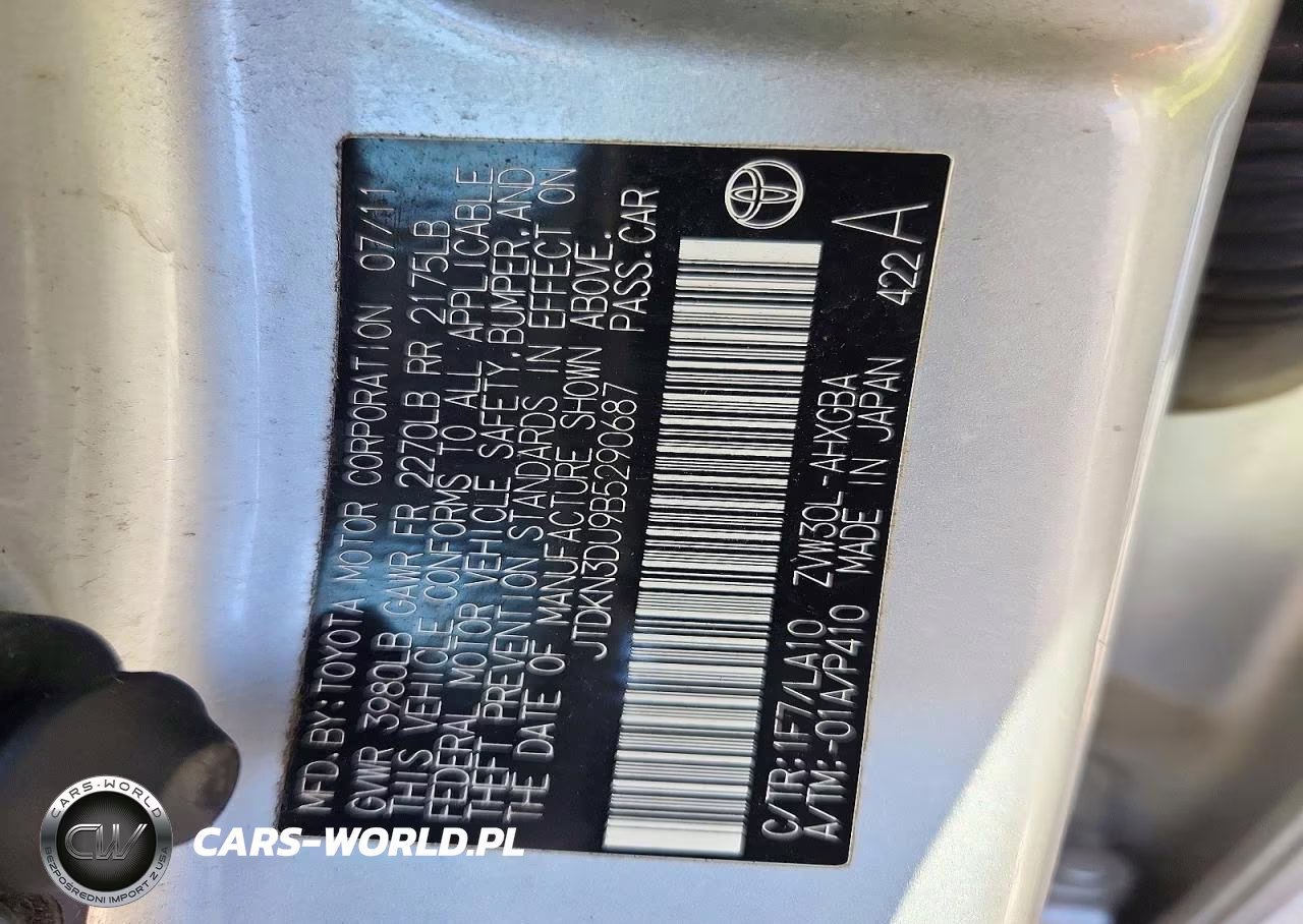 2011 Toyota Prius Four VIN:JTDKN3DU9B5290687 - 13