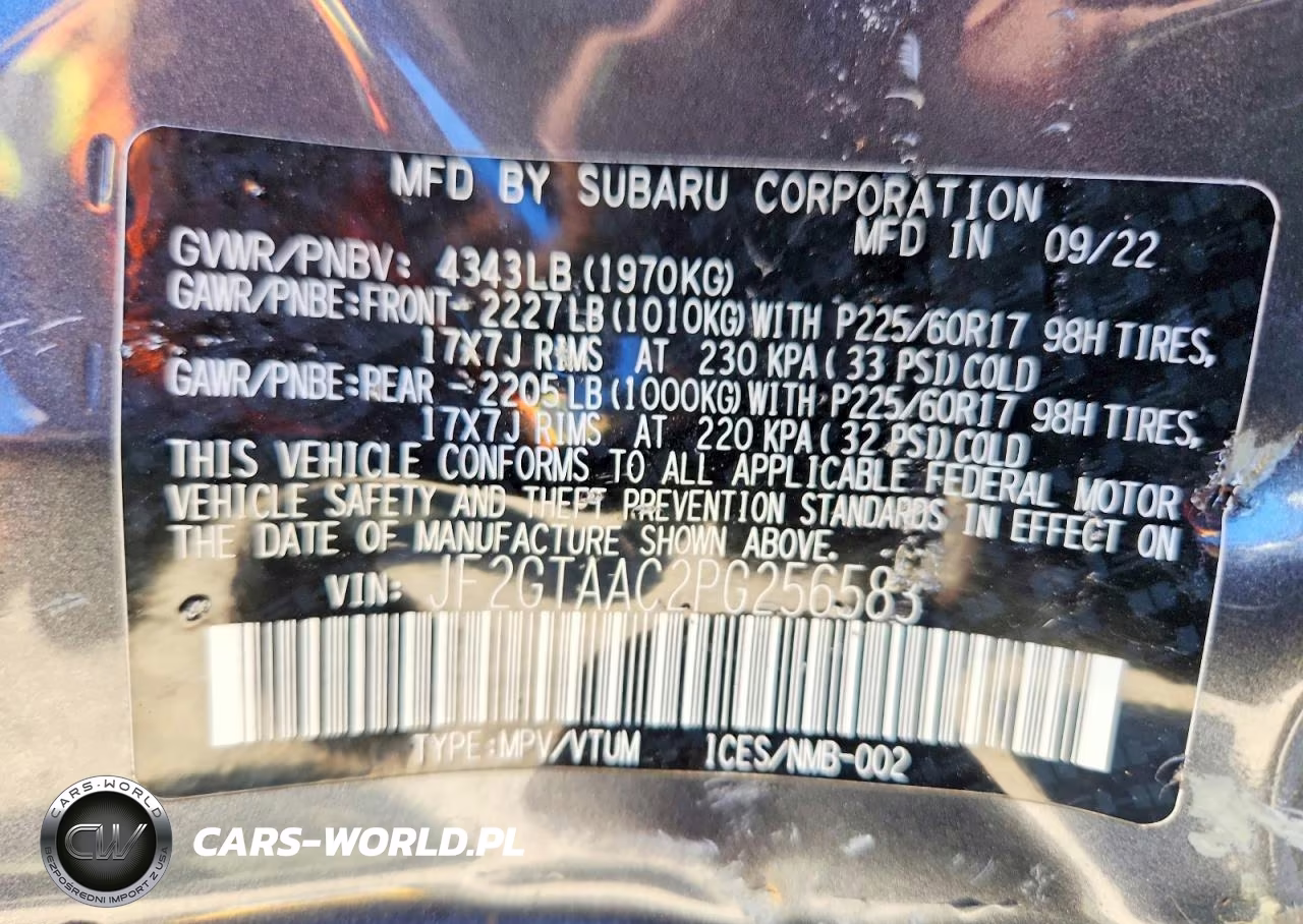 2023 Subaru Crosstrek VIN:JF2GTAAC2PG256583 - 13