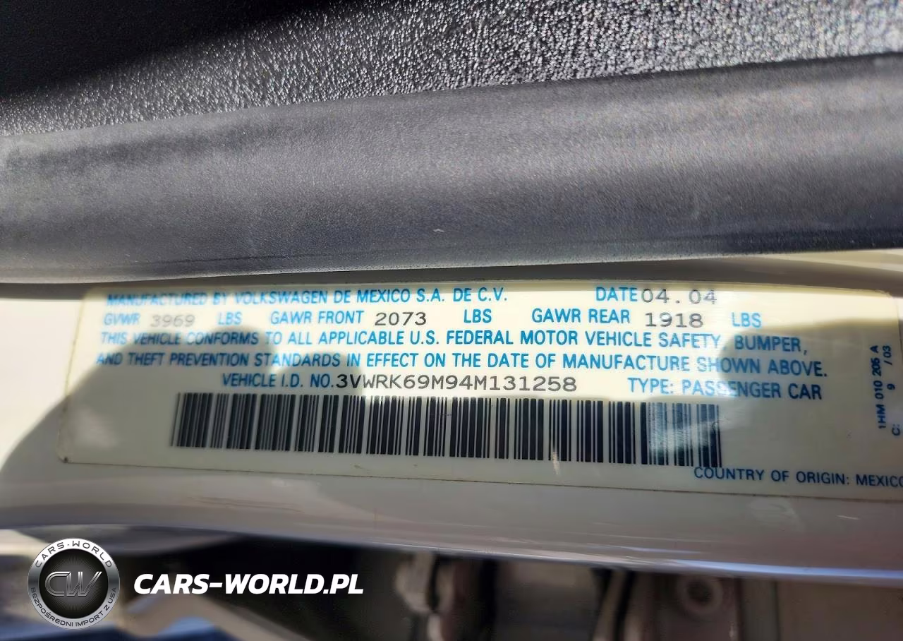 2004 Volkswagen Jetta Gl VIN:3VWRK69M94M131258 - 12
