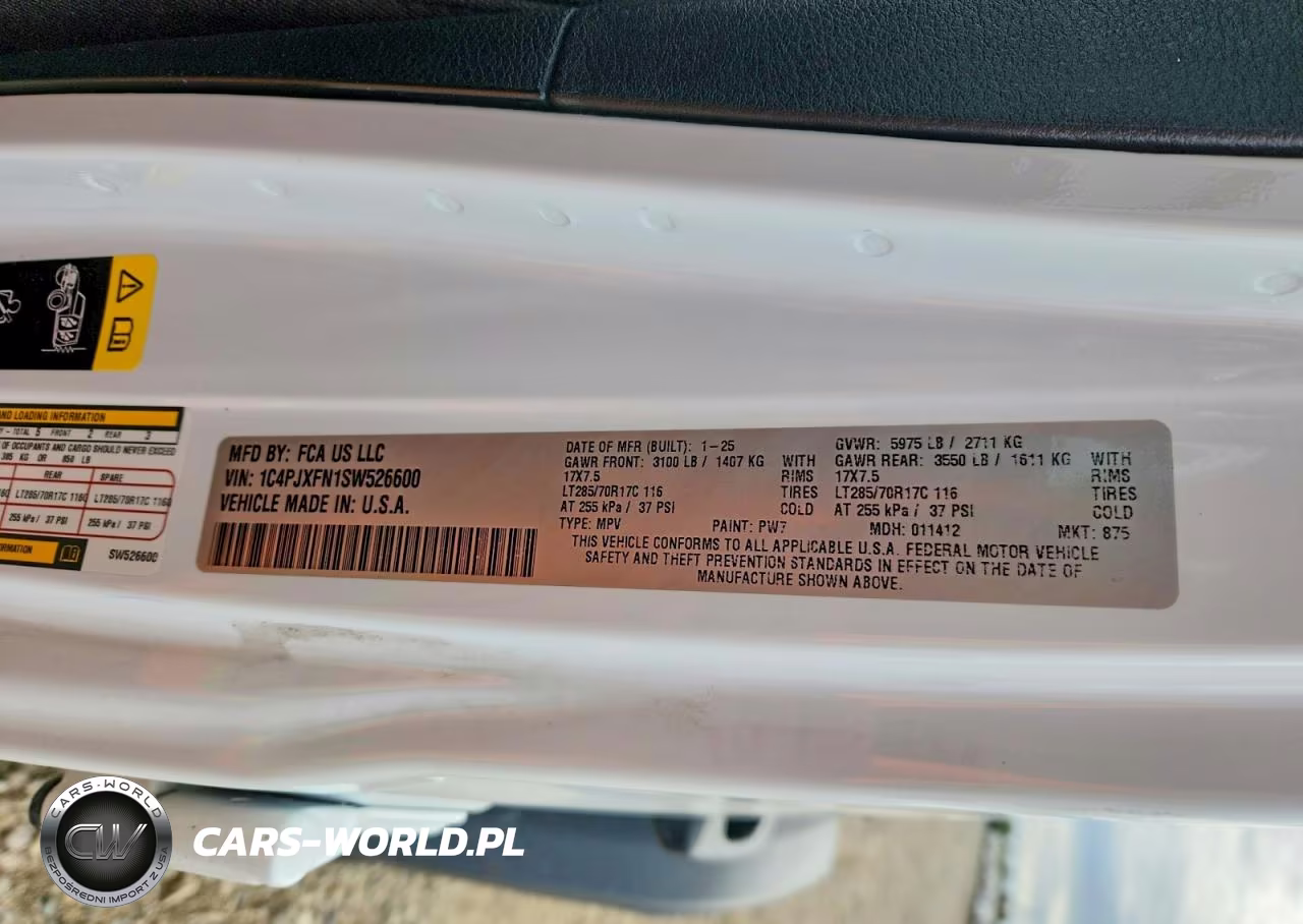 2025 Jeep Wrangler Rubicon VIN:1C4PJXFN1SW526600 - 12