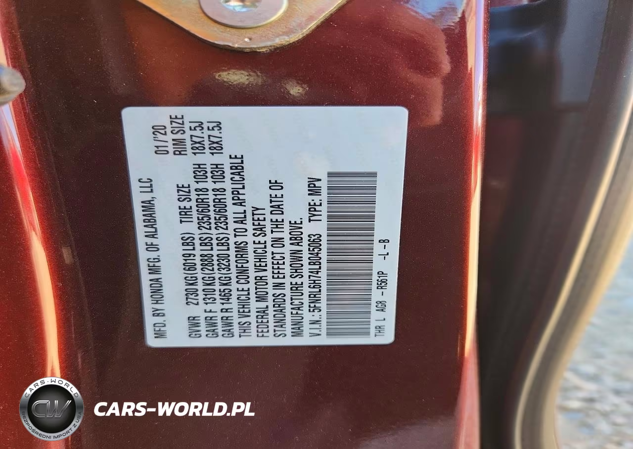 2020 Honda Odyssey Exl VIN:5FNRL6H74LB045063 - 13