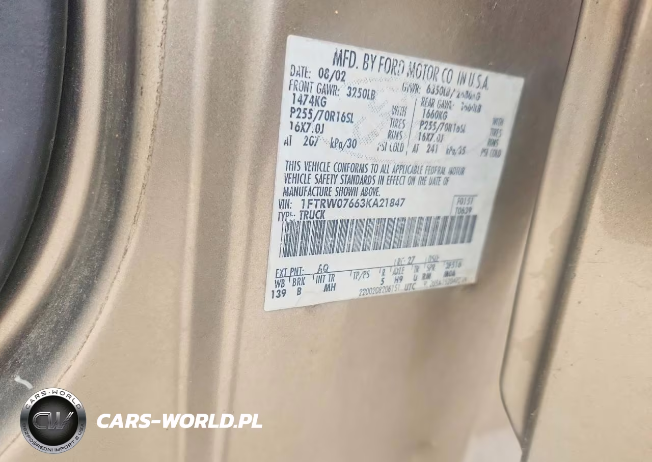 2003 Ford F150 Supercrew VIN:1FTRW07663KA21847 - 12