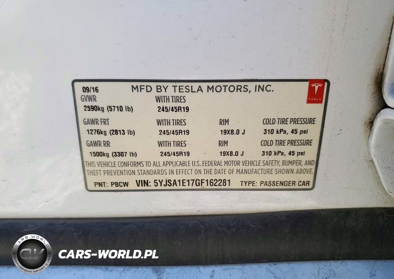 2016 Tesla Model S VIN:5YJSA1E17GF162281 - 13