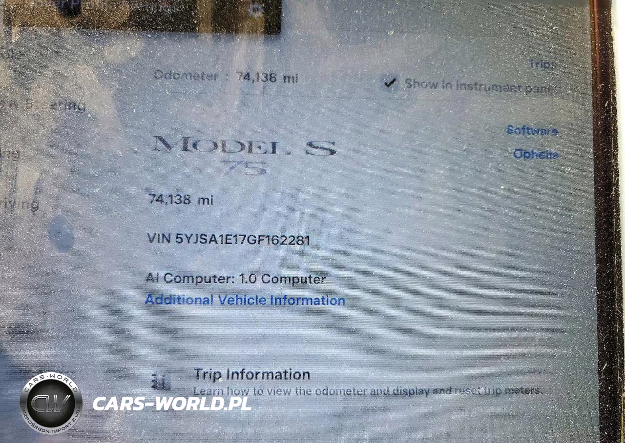 2016 Tesla Model S VIN:5YJSA1E17GF162281 - 9