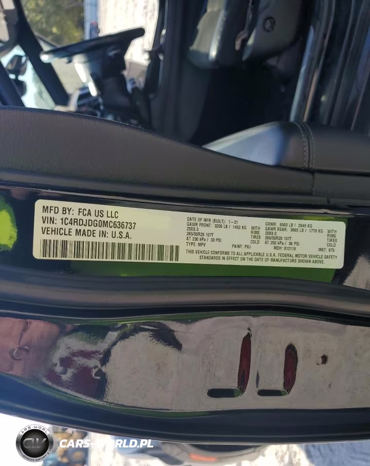 2021 Dodge Durango Gt VIN:1C4RDJDG0MC636737 - 13