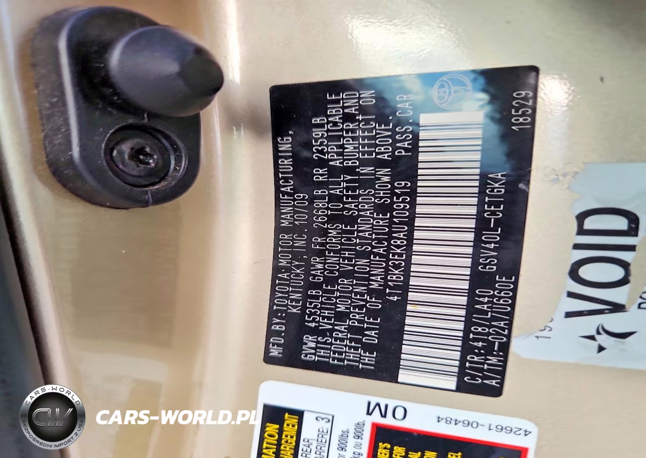 2010 Toyota Camry Xle V6 VIN:4T1BK3EK8AU109519 - 12