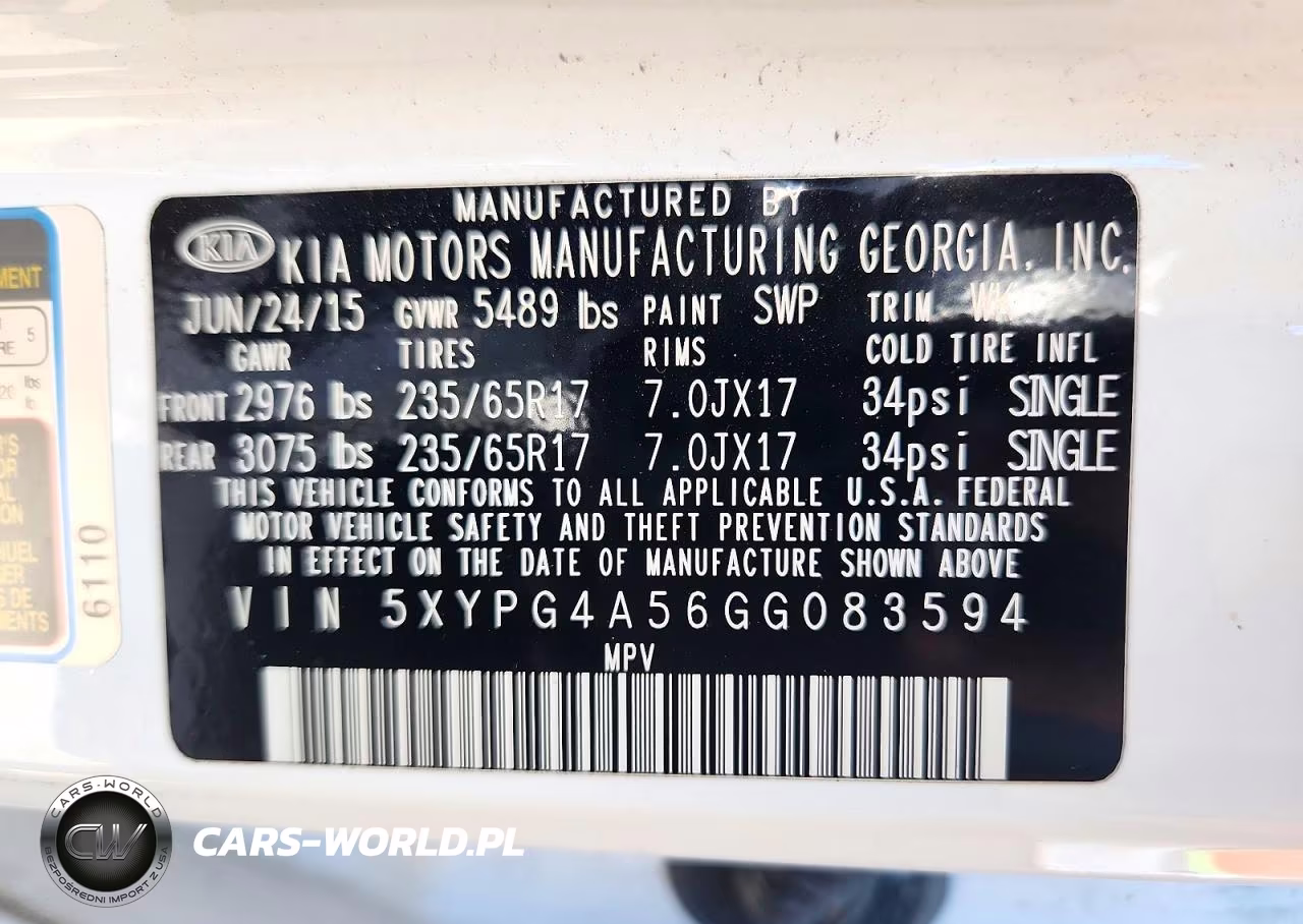 2016 Kia Sorento Lx V6 VIN:5XYPG4A56GG083594 - 13