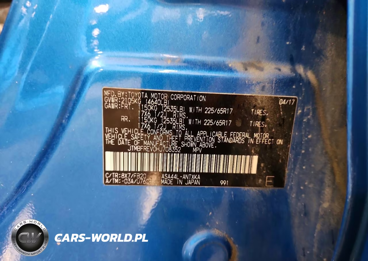 2017 Toyota Rav4 Le VIN:JTMBFREV0HJ708352 - 13
