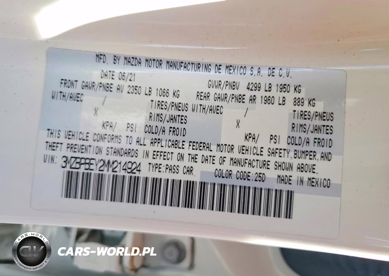 2021 Mazda 3 Premium Plus VIN:3MZBPBEY2MM214924 - 12