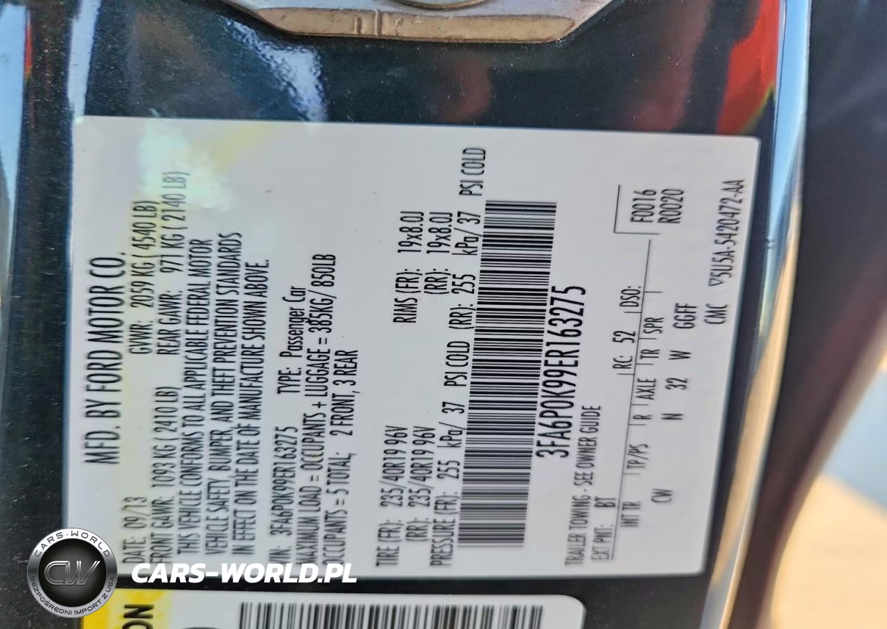 2014 Ford Fusion Titanium VIN:3FA6P0K99ER163275 - 12