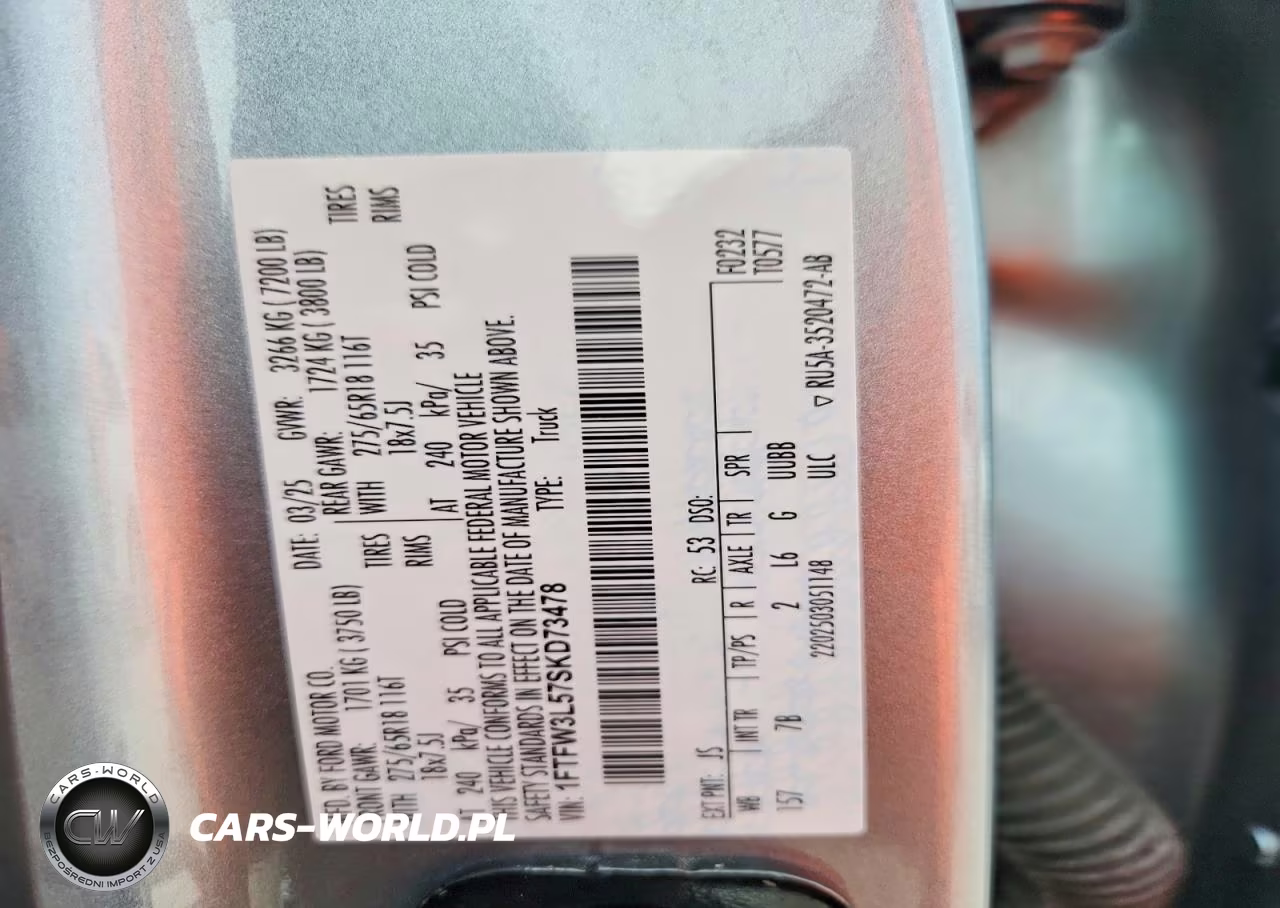 2025 Ford F150 Xlt VIN:1FTFW3L57SKD73478 - 12