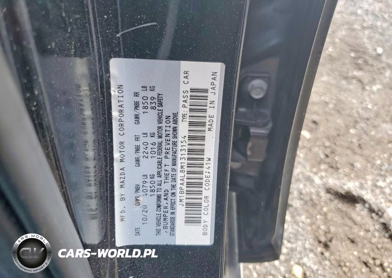 2021 Mazda 3 VIN:JM1BPAAL8M1313154 - 12
