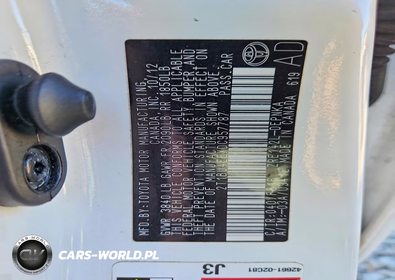2013 Toyota Corolla Le VIN:2T1BU4EEXDC957787 - 12