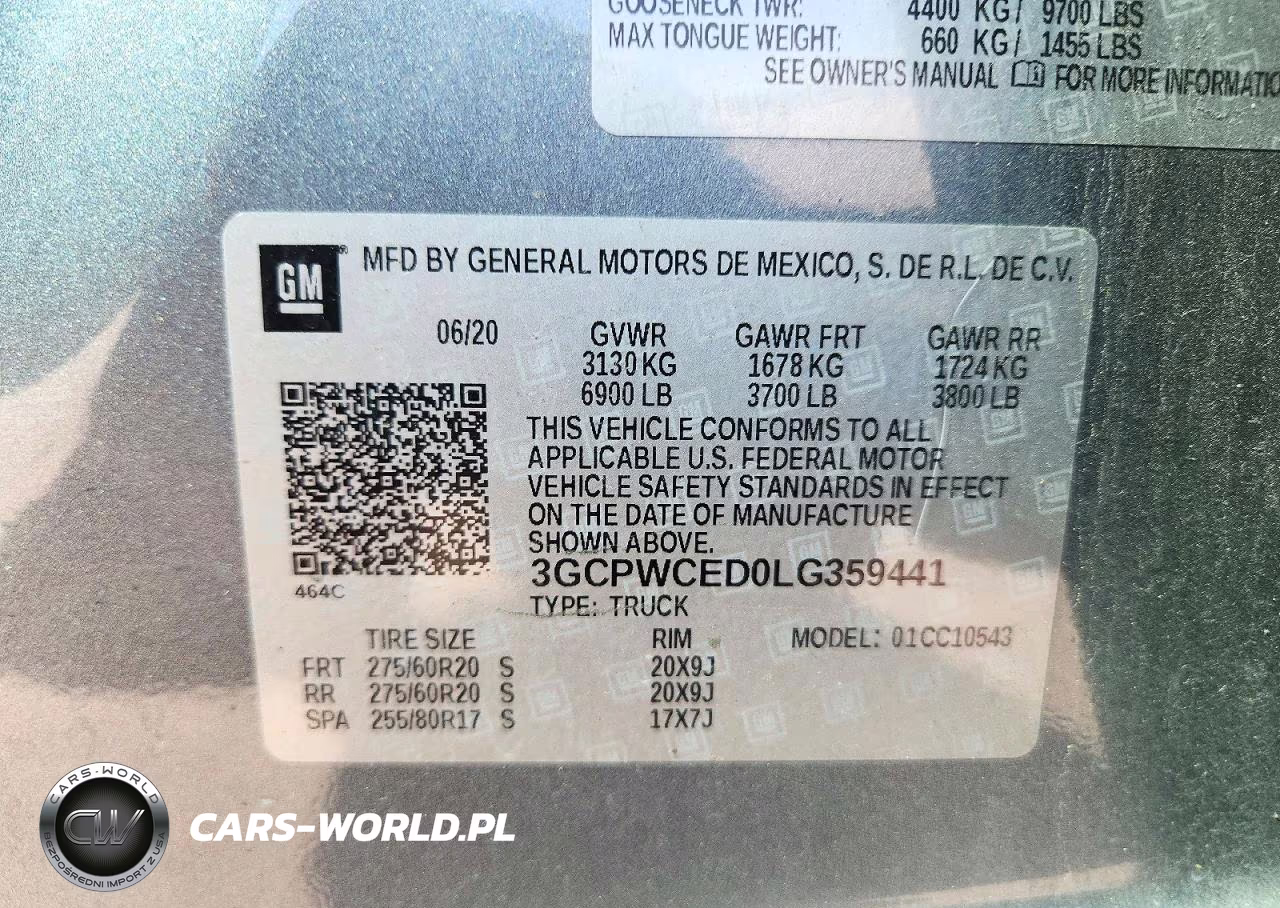 2020 Chevrolet Silverado C1500 Lt VIN:3GCPWCED0LG359441 - 12