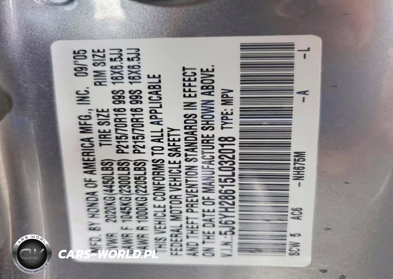 2005 Honda Element Ex VIN:5J6YH28615L032018 - 13