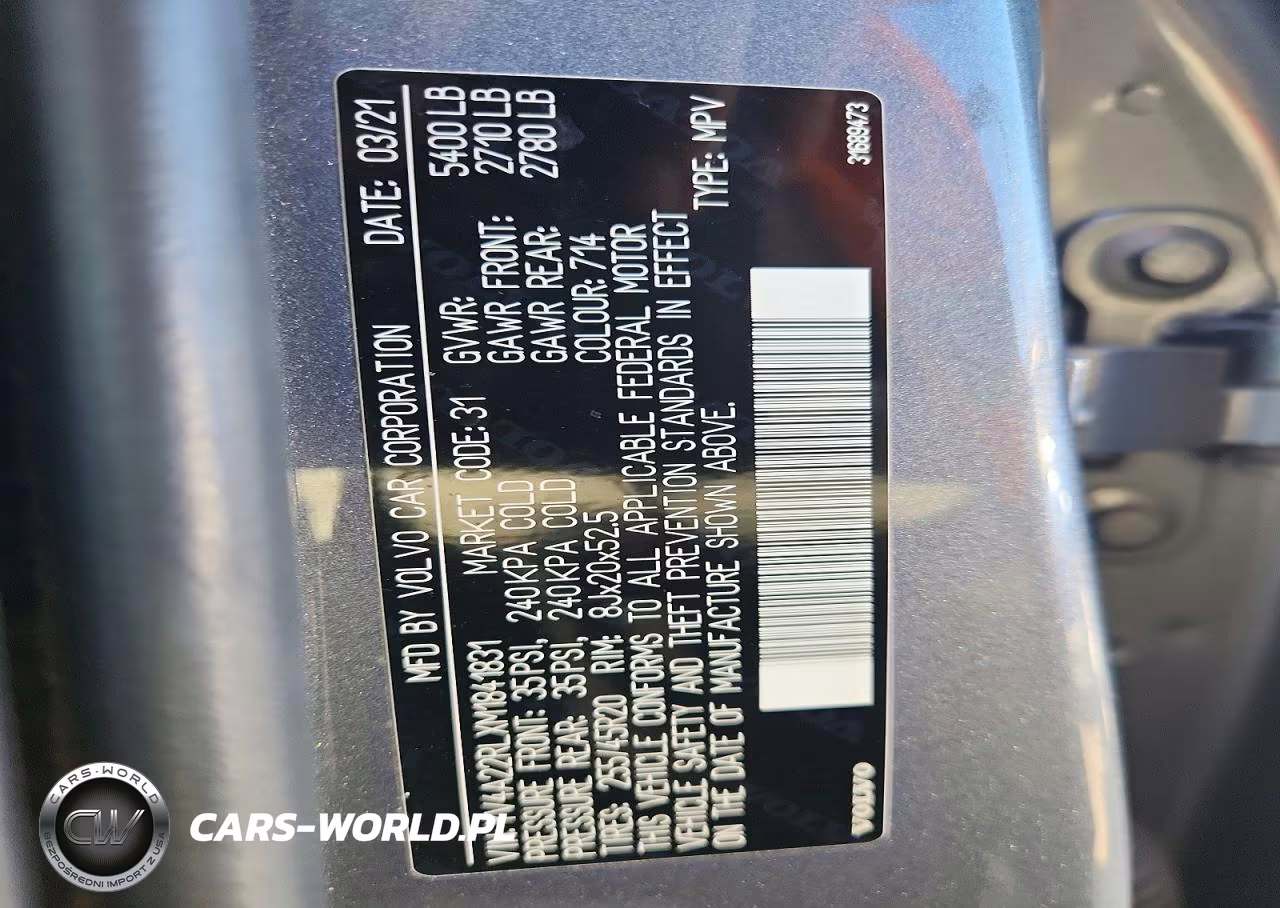 2021 Volvo Xc60 T6 Inscription VIN:YV4A22RLXM1841831 - 14