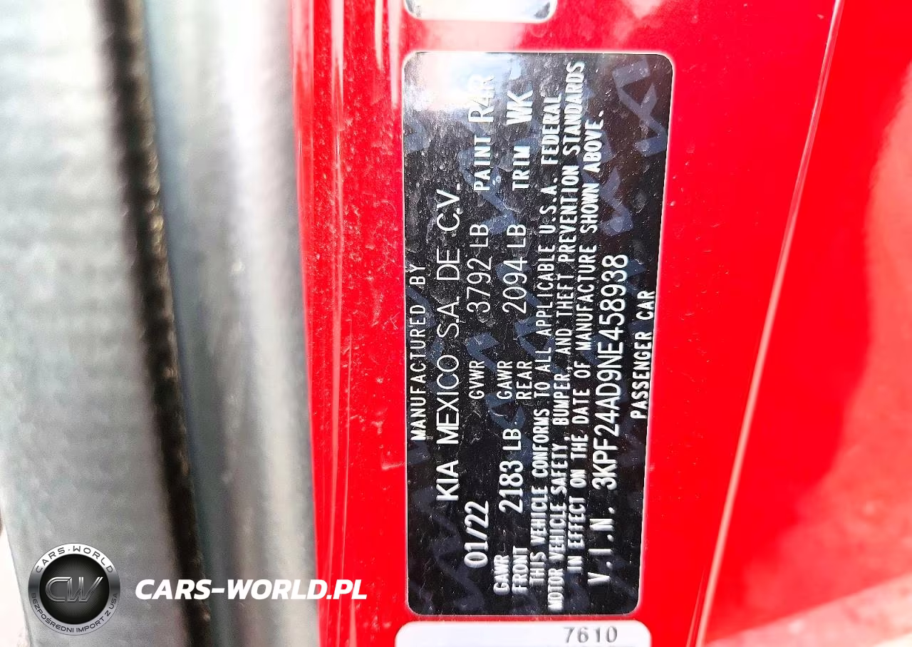2022 Kia Forte Lxs VIN:3KPF24AD9NE458938 - 12
