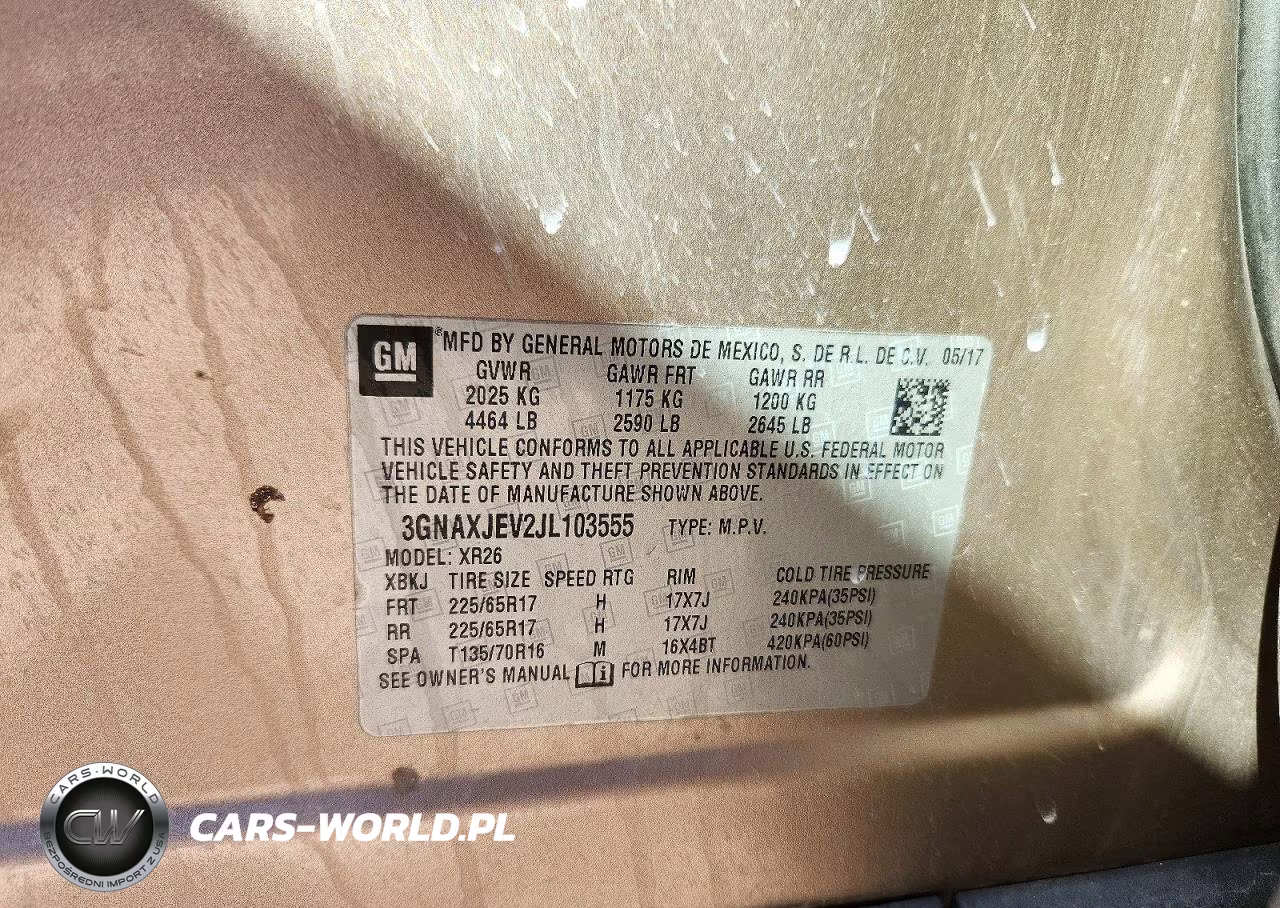 2018 Chevrolet Equinox Lt VIN:3GNAXJEV2JL103555 - 13