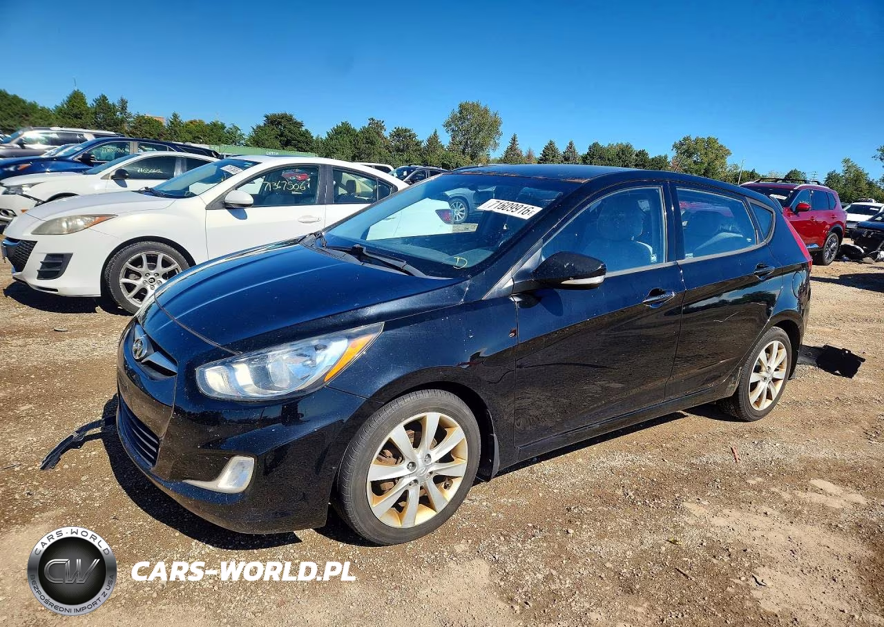 2013 Hyundai Accent Se VIN:KMHCU5AE3DU076394 - 1