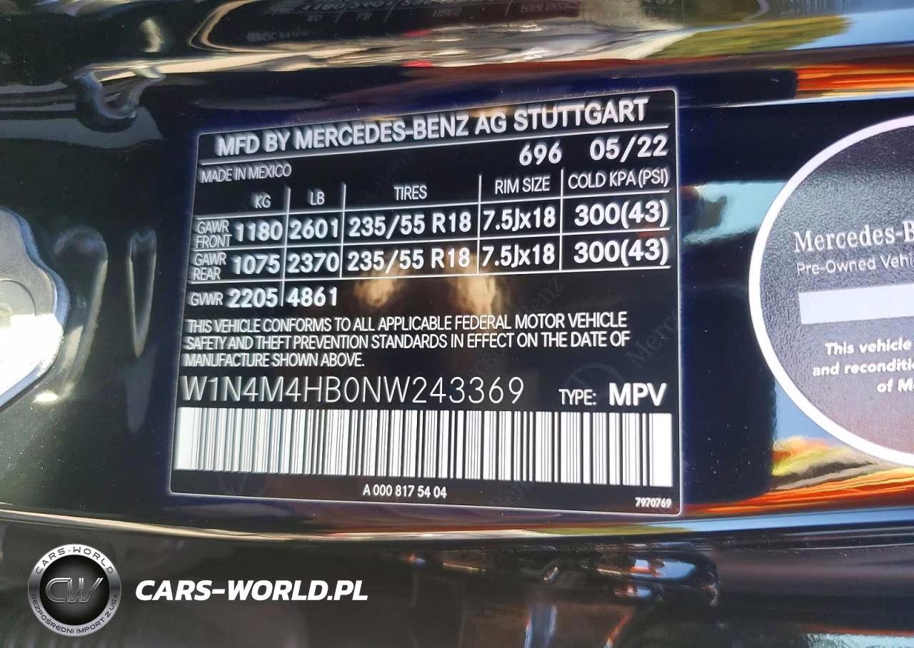 2022 Mercedes-Benz Glb 250 4Matic VIN:W1N4M4HB0NW243369 - 13