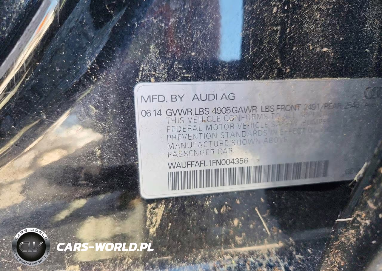2015 Audi A4 Premium Plus VIN:WAUFFAFL1FN004356 - 12