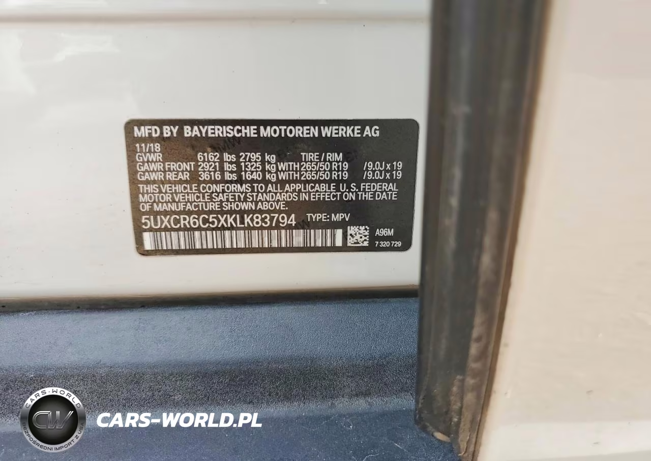 2019 BMW X5 xDrive40I VIN:5UXCR6C5XKLK83794 - 13