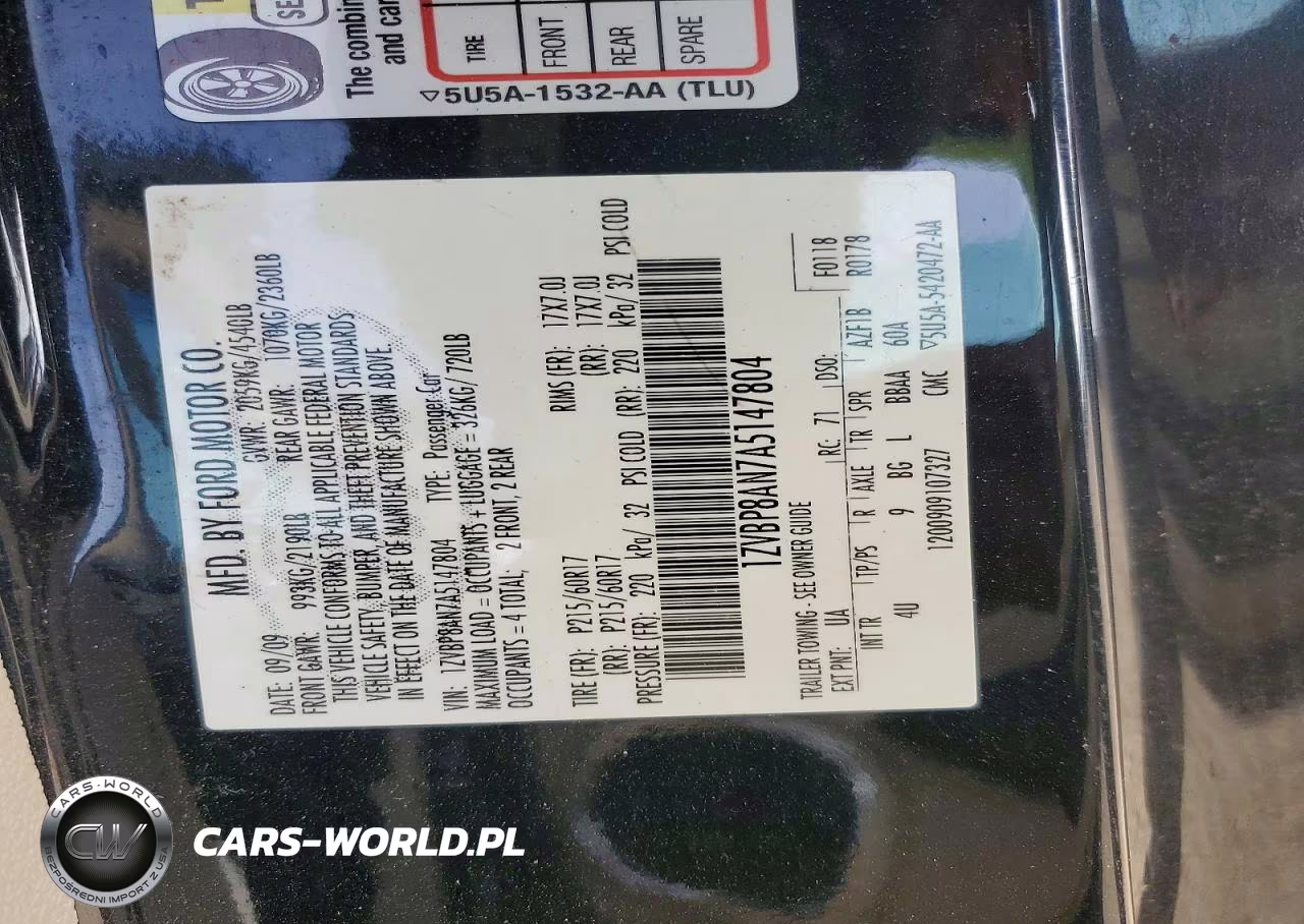 2010 Ford Mustang VIN:1ZVBP8AN7A5147804 - 12